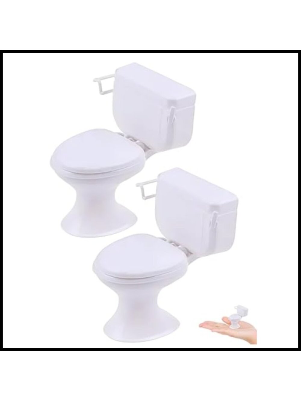 1:12 Scale Miniature Toilet Set for Dollhouse Bathroom Decoration
